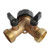 WINBOB Garden Hose Splitter 2 Way  Y Connector Brass Garden Hose Adapter