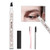 Eyebrow Tattoo Pen Eyebrow Pencil Waterproof Tat Brow Microblading Eyebrow Pen Liquid Micro Fork Tips Applicator Create Natural Looking Brows long lasting Stay All Day  Black