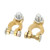 uxcell Positive Negative Connector Battery Terminal Clamps Set Car Vehicle Brass 1 Pair