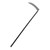 Giant Plastic Grim Reaper Scythe Costume Accessory Prop Silver  Black