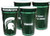Westrick Michigan State University 22 oz Souvenir Cups   4 pkg