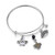 NFL New Orleans Saints Three Charm Logo Bracelet