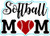WickedGoodz Softball Mom Vinyl Decal   Sports Bumper Sticker   Perfect Softball Mom Gift