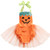 Baby Girls Halloween Costume Tutu Dress Pumpkin Halter Romper Jumpsuit Outfits  0 6 Months  Orange