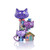 Meicem Cat Pet Enamel Brooch Cute Pins Funny Animal Lapel Pin Brooch Pin for Backpack  Purple