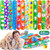 48 Pcs Slap Bracelets Easter Bracelet Snap Wristbands Bulk with Easter Eggs Basket Design Easter Party Favors Supplies Birthday Classroom Prizes Exchanging Gifts for Kids