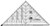 Creative Grids Half Square 4-in-1 Triangle Quilting Ruler Template CGRBH1
