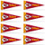 Rico Kansas City Chiefs NFL Mini Pennant Set  8