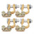 uxcell Mini Battery Top Post Terminal Clamps Positive Negative Set Copper 2 Pairs