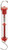 Ajax Scientific Plastic Tubular Spring Scale  2000g 20N Weight Capacity  Red