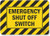 Emergency Shut Off Switch  Sign by SmartSign   10  x 7  3M Reflective Aluminum