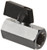 Kingston KMBVF Series Brass Mini Ball Valve  Lever  1 4  NPT Female