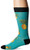 K  Bell Men s The Outdoors Novelty Crew Socks  Pineapples  Turquoise   Shoe Size  6 12