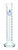 Measuring Cylinder  100ml   Class A  Tolerance  ±0 50ml   Borosilicate Glass  Blue Graduations   Round Base   Eisco Labs