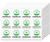 Generic Medical Identification Labels   1  Universal Compliant Leaf Stickers   504 Medical Warning Stickers  Green