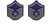 United States Air Force USAF Master SGT E7 Insignia of Rank Lapel Pins  Set of Two