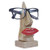 Wooden Handmade Red Lip Shaped Eyeglass Spectacle Holder Display Stand for Girls Women Office Desk Home Decor Gifts  Lip