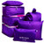 7Pcs Waterproof Travel Storage Bags Clothes Packing Cube Luggage Organizer Pouch purple 7Pcs Waterproof Travel Storage Bags Clothes Packing Cube Luggage Organizer Pouch purple