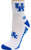 Donegal Bay Kentucky White Qtr Sock One Size Blue