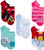 Disney NEW Item  Alice In Wonderland Ladies and Juniors 5 pk  5 Pair  no show socks  9 11   shoe  4 9