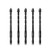 JOERIC 6mm Masonry Drill Bit Set 5PC Concrete Drill Bit Set  Ceramic Brick Drill Bit Industrial Cemented Carbide Tip YG6X  Hex Shank for Glass  Soft Ceramic Tile  Mirror  Plastic