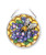 Amia 42711 Honeycomb Bee Glass Suncatcher 3 1 2  Multicolor