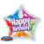 Qualatex 013758 Bubble Star   Birthday Stars   Dot Patterns  22   Multicolor