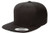 Yupoong 6089M Classic Snapback Pro Style Wool Cap by Flexfit   One Size  Black