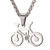 U7 Men Cool Bicycle Jewelry Stainless Steel Wheat Chain Bike Pendant Necklaces