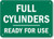SmartSign Full Cylinders  Ready for Use  Sign   7  x 10  Aluminum
