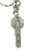 Religious Gifts Silver Tone Saint Christopher St Anthony Key to Heaven Medal Key Chain  2 Inch