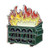 LoneFox 2020 Green Dumpster Fire Hard Enamel Pin Badge Brooch