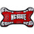 Football Fanatics NCAA North Carolina State Wolfpack Plush Bone Dog Toy