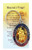 St Christopher Metal Keychain Travel Saint Key Ring with Motorist Prayer Holy Card Set