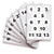 White Vinyl Consecutive Number Stickers   1 to 100  2 inch Self Adhesive   Premium Decal for Indoor   Outdoor  Ideal for Inventory  Storage  Organizing  Great on Boxes  Bins  Toolbox  Lockers   More