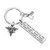 LPN Licensed Practical Nurse Gifts Medical Caduceus Keychain Stethoscope Charm LPN Gift Medical Students Gift Nurse Graduation Gift  silver