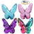 Mermaid Sequin Flip Sequin Butterfly 6" Party Favors (12 pack)