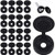 500 Packs Hinged Screw Cover Caps Plastic Screw Caps Fold Screw Snap Covers Washer Flip Tops  Black