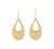 Handmade Dangle And Drop Brass Indian Boho Tribal Hook Design Festival Earring