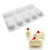 Oggibox Professional White Nonstick 8 Cavity Twinkies or Pillow Mold for Soap  Cake  Bread  Cupcake  Cheesecake  Cornbread  Muffin  Brownie  and More