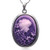Soulbreezecollection Purple Cameo Pendant Necklace Charm Fashion Jewelry for Women