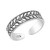 AeraVida Peaceful Olive Branch Leaf Wrap Band  925 Sterling Silver Toe Ring or Pinky Ring