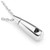 Sunligoo Mens Womens Urn Ashes Necklace Silver Stainless Steel Teardrop Heart Pendant Necklaces for Cremation Memorial Keepsakes