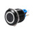 Latching Push Button Switch  Keenso Metal Black Shell Suitable for 22mm Self locking On Off LED Latch Control High Flush Push Button Switch 3A White
