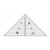Creative Grids 90 Degree Quarter-Square Triangle Quilting Ruler Template CGRT90