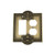 Nostalgic Warehouse 719720 Meadows Switch Plate with Rocker and Outlet, Antique Brass