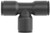 Brennan PCNY2603 06 06 04 PBT Push to Connect Tube Fitting  Reducing Tee  3 8  Tube OD x 1 4  Tube OD x 3 8  Tube OD