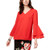 Alfani Womens V Neck Hi Low Casual Top Red 6