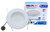 NICOR Lighting 5/6-Inch Dimmable 1200-Lumen 3000K LED Downlight Retrofit Kit for Recessed Housings, White Baffle Trim (DLR56-3012-3K-WH-BF)