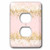 3dRose lsp_274221_6 Image of Blush Pink Gold Confetti Dots Plug Outlet Cover Mixed